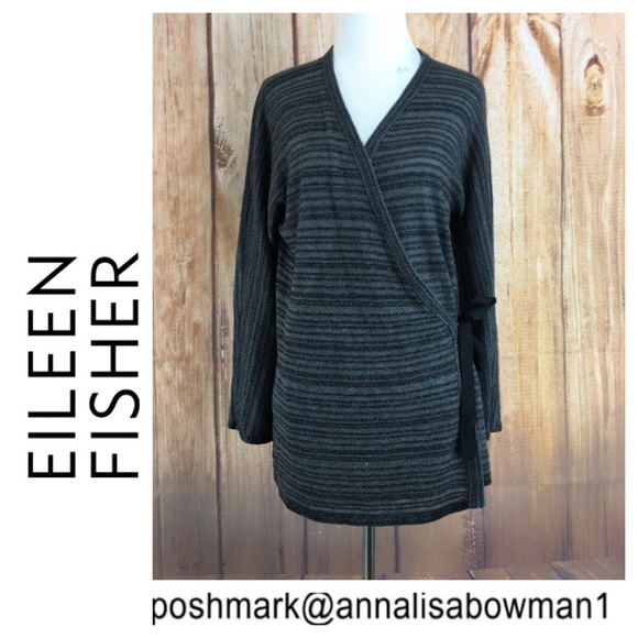 ⭐️NWT Eileen Fisher Sleek Tencel Merino cardigan - Picture 1 of 8